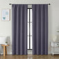 Simplebrand Ava Greyish Purple Blackout Curtains for Bedroom 84 Inch Length 2 Panels Set, Solid Thermal Insulated Privacy Nursery Window Treatment Curtains Blackout Drapes, W40 x L84 Inch