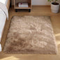 Goolela Faux Fur Rug for Bedroom 3x5 Light Brown Beige Fluffy Furry Fuzzy Sheepskin Rug Bedside Living Room Soft Rectangle