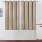LEMOMO Khaki Thermal Blackout Curtains/52 x 54 Inch/Set of 2 Panels Room Darkening Curtains for Bedroom