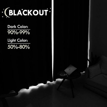 DWCN Blackout Curtains Room Darkening Thermal Insulated Bedroom Curtains Window Curtain Panels, 52 x 84 inches Long, Set of 2 Yellow Rod Pocket Drapes