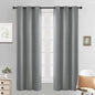 Yakamok Dove Grey Room Darking 63 Inch Length 2 Panel Sets for Livingroom Dining Room Darkening Thermal Insulated Bay Window Hotel Modern Elegant Black Out Sunblock Curtins/Bedroom,38 x 63 Inches