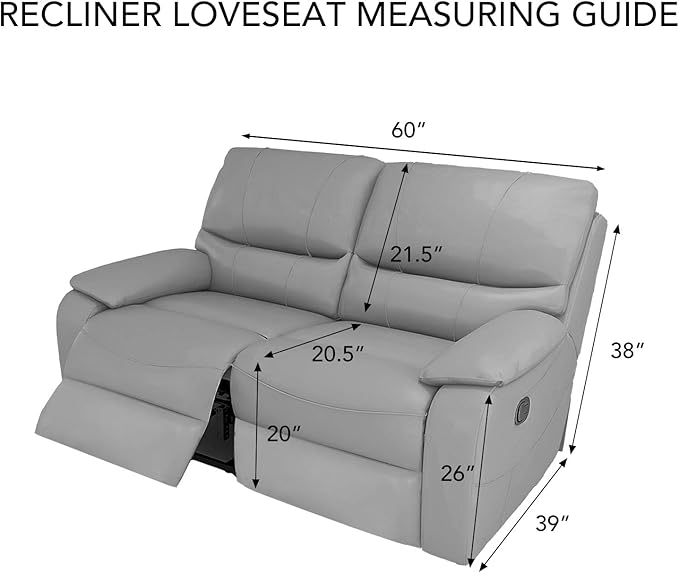 PureFit Super Stretch Loveseat Recliner Sofa Couch Cover with Pocket – 2 Seats Non Slip Soft Sofa Slipcover, Washable Reclining Furniture Protector for Kids, Pets (Recliner Loveseat, Black)