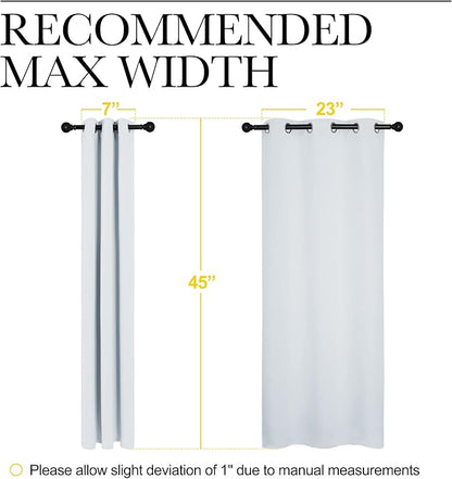 NICETOWN Room Darkening Draperies Curtains Panels, Window Treatment Thermal Insulated Grommet Room Darkening Curtains/Drapes for Bedroom (2 Panels, 29 by 45, Platinum-Greyish White)