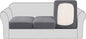 H.VERSAILTEX High Stretch Individual Seat Cushion Covers 3 Pack Thick Jacquard Textured Twill Fabric Sofa Slipcovers for 3 Couch Cushion Washable Couch Cover for Living Room Outdoor Patio,Grey