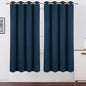 LEMOMO Blackout Curtains 66 x 72 Inch Long Navy Blue Curtains Set of 2 Panels Room Darkening Curtains for Bedroom and Living Room