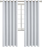 BGment Room Darkening Curtains 84 Inches Long - Grommet Thermal Insulated Drapes Window Treatment Curtains for Bedroom, 2 Panels, 70 x 84 Inch, Greyish White