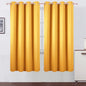 LEMOMO Blackout Curtains 66 x 72 Inch Long Yellow Curtains Set of 2 Panels Room Darkening Curtains for Bedroom and Living Room