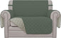 Easy-Going Oversized Chair Sofa Slipcover Reversible Sofa Cover Water Resistant Couch Cover Furniture Protector Cover with Elastic Straps for Pets Dog (Oversized Chair, Greyish Green/Beige)