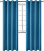 BGment Blackout Curtains - Grommet Thermal Insulated Room Darkening Bedroom and Living Room Curtains, Set of 2 Panels (52 x 84 Inch, Steel Blue)