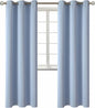 BGment Blackout Curtains for Living Room - Grommet Thermal Insulated Room Darkening Curtains for Bedroom, 2 Panels of 42 x 84 Inch, Spa Blue