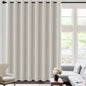 H.VERSAILTEX Blackout Curtains for Sliding Glass Door Room Divider Curtains Noise Reduce Curtain Panel Portable Window Screen Sliding Partition, W120 x L96 inches/8' Tall by 10' Wide, Ivory/Cream