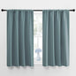 NICETOWN Greyish Blue Blackout Curtains Panels for Window, Thermal Insulated Rod Pocket Blackout Drapes/Draperies for Living Room (2 Panels, W42 x L48 inches)