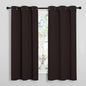 NICETOWN Blackout Curtain Panels for Bedroom Window, Triple Weave Microfiber Energy Saving Thermal Insulated Solid Grommet Blackout Draperies and Drapes (1 Pair, 34 inches by 63 Inch, Toffee Brown)