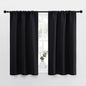 NICETOWN Black Out Curtain Panels for Kitchen - Energy Smart Decoration Thermal Insulating Blackout Drapes/Draperies for Small Window (2 Panels, 34 inches Wide by 45 inches Long)