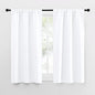 NICETOWN RV Curtains for Camper Windows, White Curtains for Kitchen Window, Home Decoration Light Filtering Drapes for Small Window (29" Wide by 50inches Long, 1 Pair)