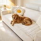 Couch Cover for Dogs Washable, Fuzzy Pet Couch Covers for 3 Cushion Sofa Pet Friendly, Non Slip Sofa Cover (White, 27.6" x 70.9"/70 x 180cm)