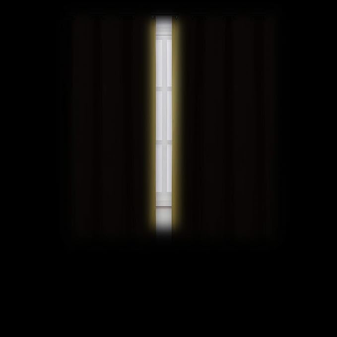 LEMOMO Light Beige Thermal Blackout Curtains/52 x 63 Inch/Set of 2 Panels Room Darkening Curtains