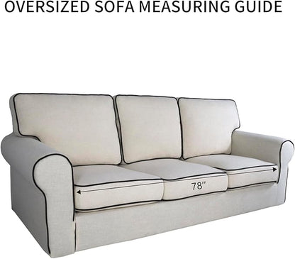 PureFit Super Stretch Sofa Slipcover – Spandex Non Slip Soft Couch Sofa Cover, Washable Furniture Protector with Non Skid Foam and Elastic Bottom for Kids, Pets （Oversized Sofa, Sage Green）