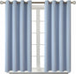 BGment Blackout Curtains for Living Room - Grommet Thermal Insulated Room Darkening Curtains for Bedroom, 2 Panels of 52 x 54 Inch, Spa Blue