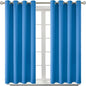 BGment Room Darkening Curtains 54 Inches Long - Grommet Thermal Insulated Drapes Window Treatment Curtains for Bedroom, 2 Panels, 52 x 54 Inch, Classic Blue