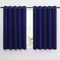 NICETOWN Bedroom Blackout Curtains Panels - Window Treatment Thermal Insulated Solid Grommet Blackout for Living Room (Set of 2, 66 by 54 Inch, Navy Blue)