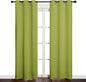 NICETOWN Green Blackout Curtains Window Panels, Window Treatment Thermal Insulated Solid Grommet Blackout Draperies/Drapes for Christmas Bedroom (Set of 2, 34 by 84 Long, Fresh Green)