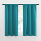 NICETOWN Peacock Blue Blackout Curtains Panels for Window, Thermal Insulated Rod Pocket Blackout Drapes/Draperies for Living Room (2 Panels, W34 x L54 inches)