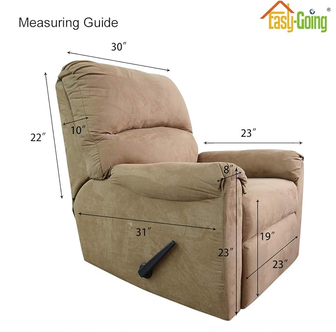 Easy-Going Recliner Chair Slipcover Reversible Sofa Cover Water Resistant Couch Cover Furniture Protector with Elastic Straps for Pets Dog (Recliner 22 inch, Green/Christmas Red)
