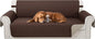 Reversible Couch Cover for 3 Cushion Couch Sofa Cover Washable for Pet Friendly with Elastic Straps Water Repellent(Sofa, Chocolate/Beige)