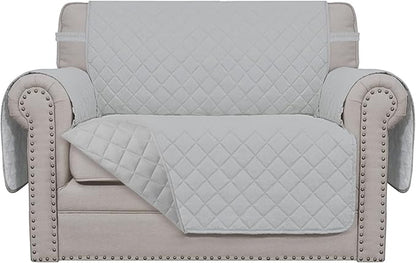 Easy-Going Oversized Chair Sofa Slipcover Reversible Sofa Cover Water Resistant Couch Cover Furniture Protector Cover with Elastic Straps for Pets Dog (Oversized Chair, Light Gray/Light Gray)