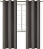BGment Blackout Curtains for Bedroom - Grommet Thermal Insulated Room Darkening Curtains for Living Room, Set of 2 Panels (38 x 84 Inch, Grey)