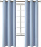 BGment Blackout Curtains for Living Room - Grommet Thermal Insulated Room Darkening Curtains for Bedroom, 2 Panels of 42 x 72 Inch, Spa Blue