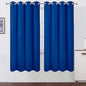 LEMOMO Blackout Curtains 66 x 72 Inch Long Royal Blue Curtains Set of 2 Panels Room Darkening Curtains for Bedroom and Living Room
