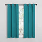 NICETOWN Room Darkening Curtains 54 inch Length 2 Panels, Thermal Insulated Grommet Blackout Curtains for Modern Casual Elegant Bedroom Kids Room Theme Decoration (Peacock Teal, 2 Pieces, W34)