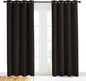 NICETOWN Energy Smart Thermal Insulated Solid Grommet Blackout Curtains/Drapes for Living Room (2 Panels, 42 inches x 84 inches, Toffee Brown)