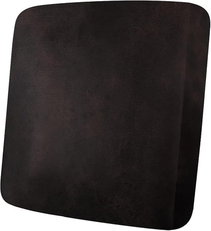 Leather Look Couch Cushion Covers Sofa Seat Slipcovers Sets Couches Furniture Protector for Sectional Armchair Loveseat Pets Kids Stretch Spandex Fabric (1 Cushion Armchair, Chocolate)