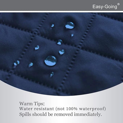 Easy-Going Recliner Chair Slipcover Reversible Sofa Cover Water Resistant Couch Cover Furniture Protector with Elastic Straps for Pets Dog (Recliner 22 inch, Navy/Navy)