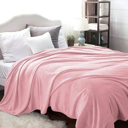 Bedsure GentleSoft Fleece Blankets King Size Pink - Valentines Blanket Soft Lightweight Plush Cozy Fuzzy Luxury Microfiber Throws, 108x90 inches