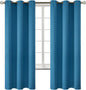BGment Blackout Curtains - Grommet Thermal Insulated Room Darkening Bedroom and Living Room Curtains, Set of 2 Panels (42 x 72 Inch, Steel Blue)