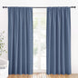 RYB HOME Large Blackout Curtains for Bedroom 84 inches Long 2 Panels Set, Privacy Thermal Insultaed Sunlignt Heat Blocking Drapes for Sliding Patio Door, Width 70 by Length 84, Stone Blue