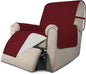 Easy-Going Recliner Chair Slipcover Reversible Sofa Cover Water Resistant Couch Cover Furniture Protector with Elastic Straps for Pets Dog (Recliner 22 inch, Christmas Red/Ivory)