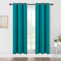 NICETOWN ROM Darkening Curtains 72 inch Length 2 Panels, Thermal Insulated Grommet Blackout Curtains for Modern Casual Elegant Bedroom Kids Room Theme Decoration (Peacock Teal, 2 Pieces, W42)
