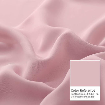 BGment Baby Pink Curtains for Girls Room - Nursery Room Darkening Thermal Insulated Grommet Top Elegant Modern Window Treatment, 2 Panels, 42 x 63 Inch