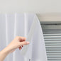 Self Adhesive Curtains Portable Blackout Curtain Simple and Easy to Install Bedroom Window Thermal Lnsulated Kitchen Room Darkening Black Small Drapes, 59" W X 96" L, White, 1 Panel