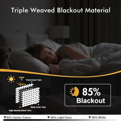 MIULEE Yellow Blackout Curtains for Bedroom Living Room 84 Inches Long 2 Panels, Thermal Insulated Room Darkening Drapes Solid Grommet Noise Reduction Light Blocking Window Treatments 40x84 inch