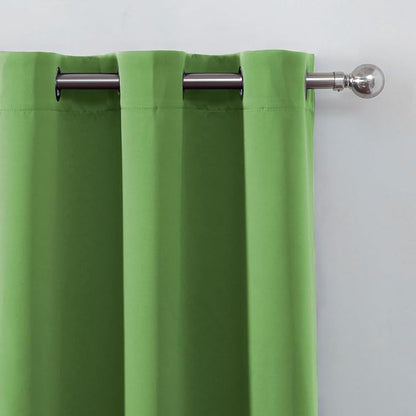 LEMOMO Blackout Curtains 52 x 90 Inch Long Light Green Curtains Set of 2 Panels Room Darkening Curtains for Bedroom and Living Room