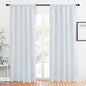 NICETOWN Blackout Curtain Panels for Living Room, Greyish White, 2 Panels, W52 inches x L84 inches, Energy Efficient & Noise Reducing Thermal Insulated Rod Pocket Blackout Drapes/Draperies for Window