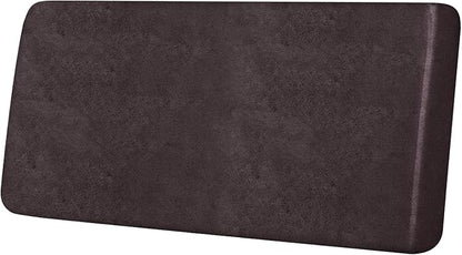 Leather Look Couch Cushion Covers Sofa Seat Slipcovers Sets Couches Furniture Protector for Sectional Armchair Loveseat Pets Kids Stretch Spandex Fabric (1 Cushion Loveseat, Chocolate)