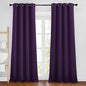 NICETOWN Royal Purple Room Darkening Draperies and Curtains - Home Fashion Energy Saving Grommet Top Room Darkening Drape Panels for Bedroom (Set of 2, 46 by 90 Inch, Royal Purple)