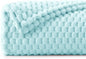 BEDELITE Fleece Blanket Twin for Bed Couch, 3D Jacquard Decorative Cloud Blue Throw Blanket, Soft and Cozy Warm Plush Fuzzy Blanket All Seasons Suitable, 60x80Inches